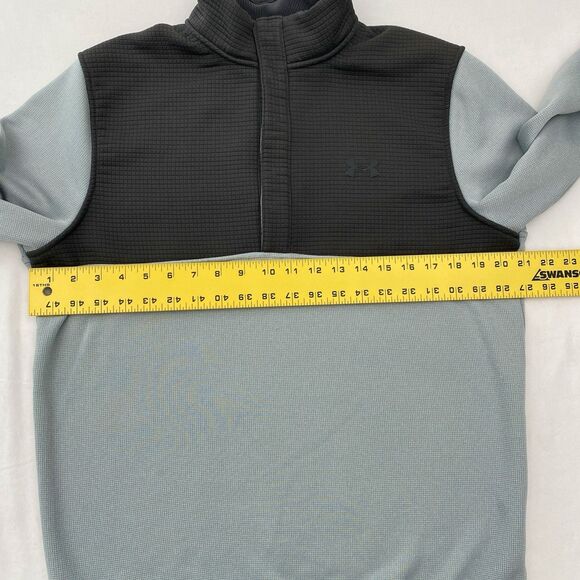 Under Armour Sweatshirt Mens Medium Gray Pullover Storm ColdGear Loose Golf - Picture 7 of 9
